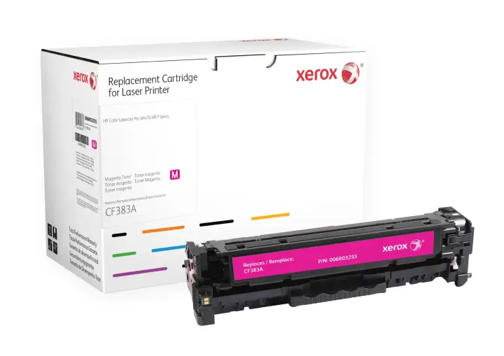 Cartucho de tóner magenta. Equivalente a HP CF383A. Compatible con HP Colour LaserJet M476/M476DN/M476DW/M476NW