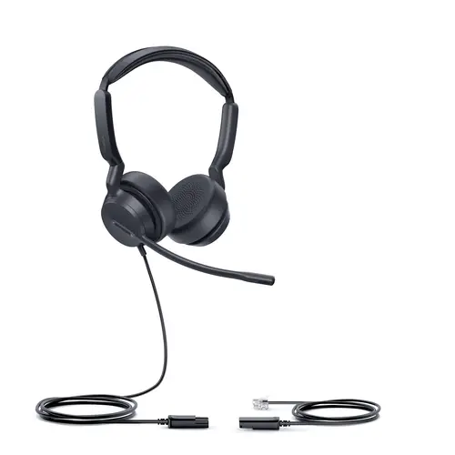 YHS36 E2 Dual Headset Auriculares Alámbrico Diadema Oficina/Centro de llamadas Negro - Imagen 2