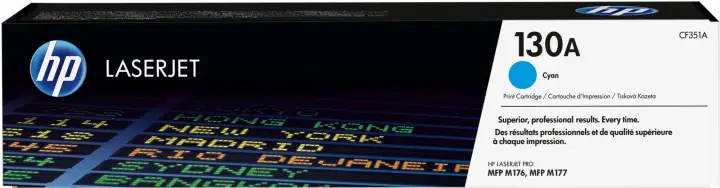 Cartucho de tóner original LaserJet 130A cian