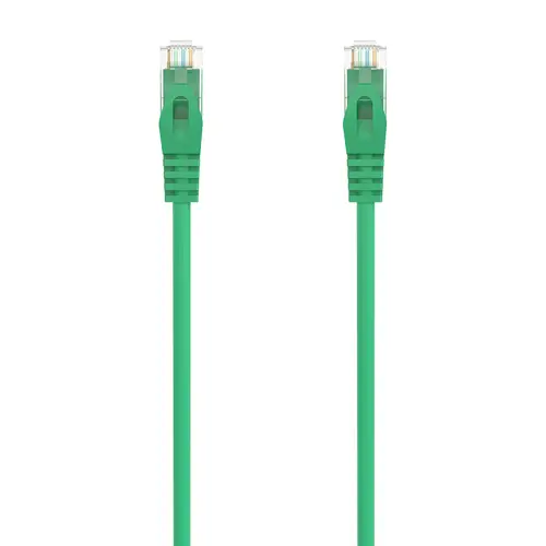 Cable de Red Latiguillo RJ45 LSZH Cat.6A 500 Mhz UTP AWG24, Verde, 1.5M - Imagen 1
