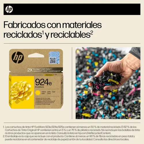 Cartucho de Tinta Original EvoMore 924e amarilla - Imagen 5