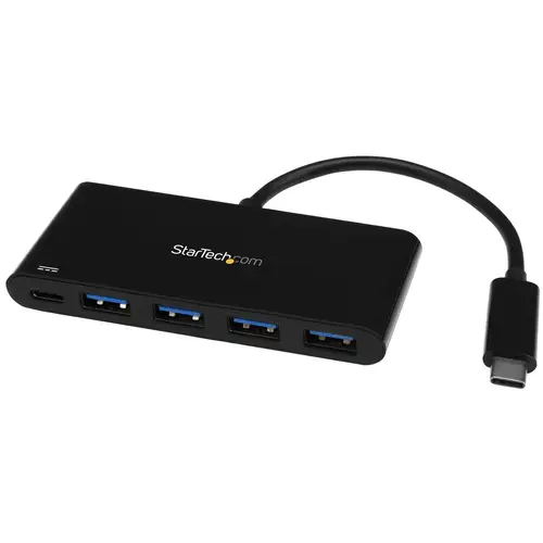 Hub Concentrador USB 3.0 de 4 Puertos con PD Entrega de Potencia - 5Gbps - Adaptador USB-C a 4x USB-A - USB Tipo C - Imagen 1
