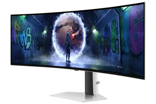 G93SD pantalla para PC 124,5 cm (49") 5120 x 1440 Pixeles Dual QHD OLED Plata - Imagen 4