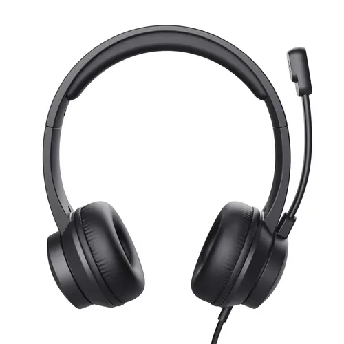 HS-201 Auriculares Alámbrico Diadema Oficina/Centro de llamadas USB tipo A Negro - Imagen 3