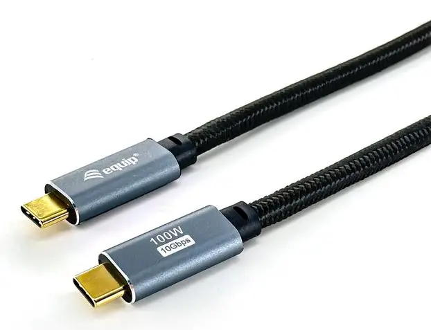 128359 Cable USB 3.2 Gen 2 C a C, M/M, 3,0m, PD100W , 4K/60Hz, 10Gbps, Negro