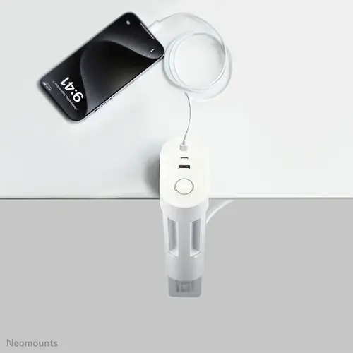DS22-840WH6 Regleta de sobremesa con abrazadera y puertos USB-C y USB-A - carga rápida - Imagen 8