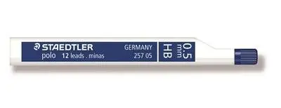 EST. 12 MINAS STAEDTLER POLO 0.5MM HB 25705-HB Pack de 12 unidades