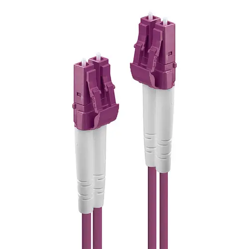 46343 cable de fibra optica 5 m LC OM4 Rosa - Imagen 1