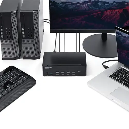 Switch Conmutador KVM de 4 Puertos HDMI - 4K de 30Hz - de Pantalla Doble - Imagen 5
