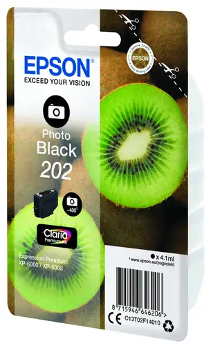 Kiwi Singlepack Photo Black 202 Claria Premium Ink - Imagen 3