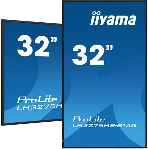 LH3275HS-B1AG pantalla de señalización Pantalla plana para señalización digital 81,3 cm (32") LCD Wifi 500 cd / m² Full HD Negro Procesador incorporado Android 11 24/7 - Imagen 1