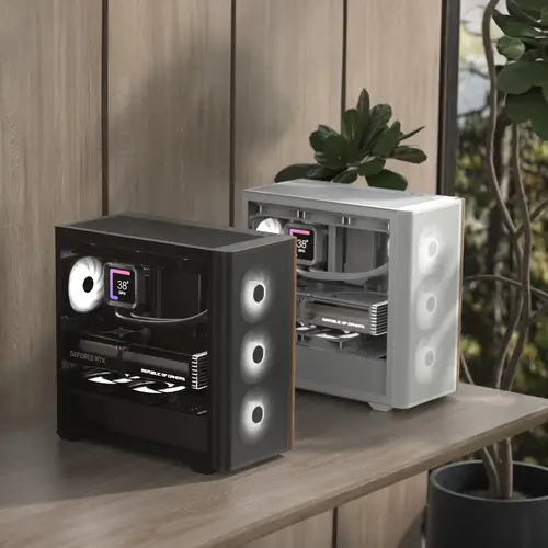 D301A Mini Tower Negro, Madera - Imagen 7