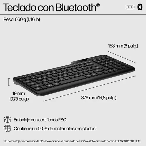 Teclado multidispositivo Bluetooth 460 - Imagen 3