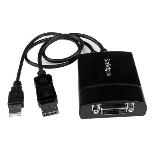 Adaptador de Vídeo DisplayPort a DVI - Conversor DP++ - Doble Enlace - Activo - Imagen 1