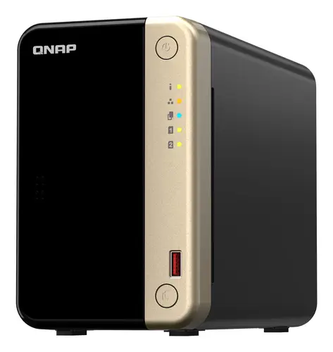 TS-264 NAS Torre Intel® Celeron® N5095 8 GB 0 TB QNAP QTS Negro, Oro - Imagen 5
