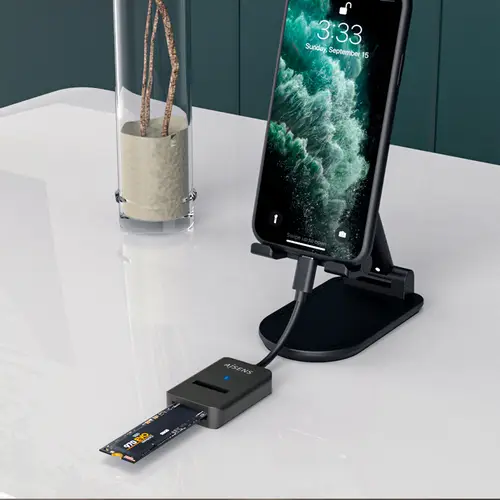 USB-C Dock M.2 (NGFF) ASUC-M2D011-BK SATA/NVMe A USB3.1 Gen2, Negra - Imagen 6