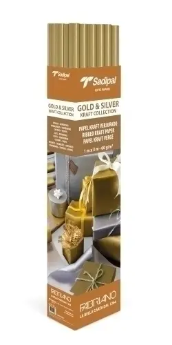 PAPEL EMB.KRAFT SADIP.ORO 1x3 EXP.25