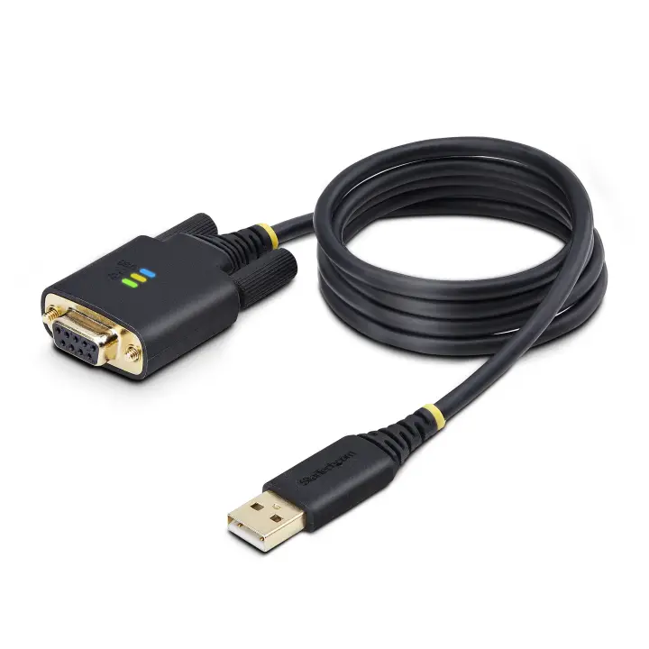 1P3FFCNB-USB-SERIAL cable de serie Negro 1 m USB tipo A DB-9