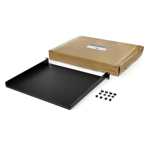 stante Cantilever de 1U para Rack - de 16 Pulgadas de Profundidad - Bandeja Voladiza para Rack - Bandeja Cantilever para Armario Rack de 19 Pulgadas - Capacidad de Carga de 20kg - Acero - Imagen 3