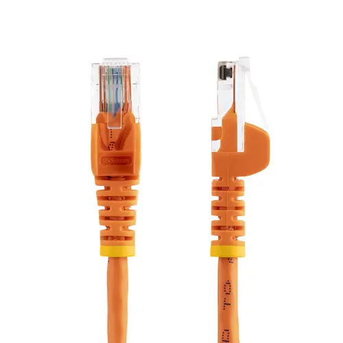 Cable de Red de 7m Naranja Cat5e Ethernet RJ45 sin Enganches - Imagen 2