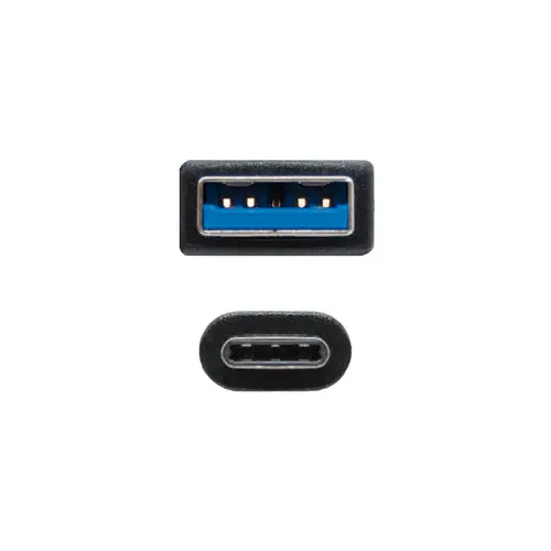 Cable USB 3.1, Gen2 10 Gbps 3A, tipo USB-C/M-A/M, Negro, 2 m - Imagen 3