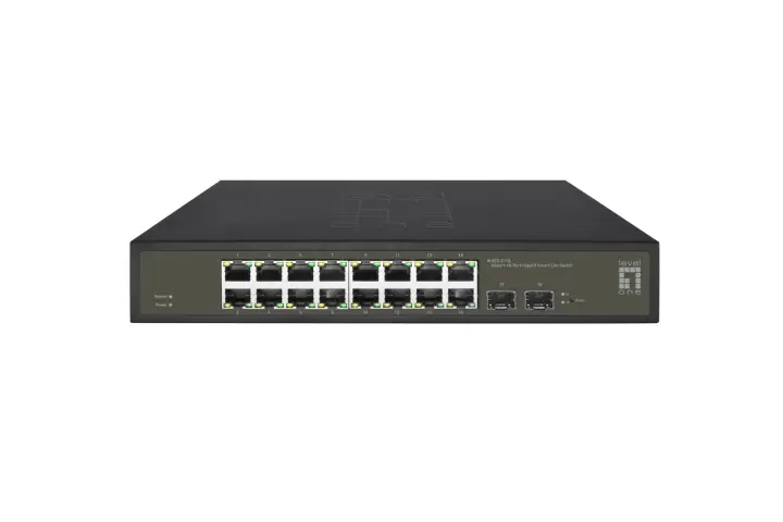 GES-2118 switch Gestionado L2 Gigabit Ethernet (10/100/1000) Negro