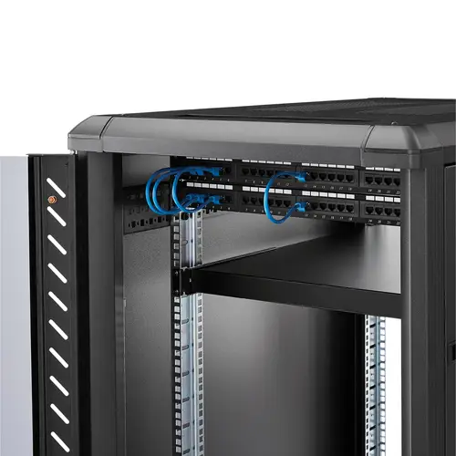Estante Ajustable 1U para Rack de Servidores - 150kg - Bandeja Universal de 19 Pulgadas Ajustable de 49,5 a 96,5cm - para Equipos de Red - 27,5" (69,8cm) de Profundidad para Rack de 19" - Imagen 2