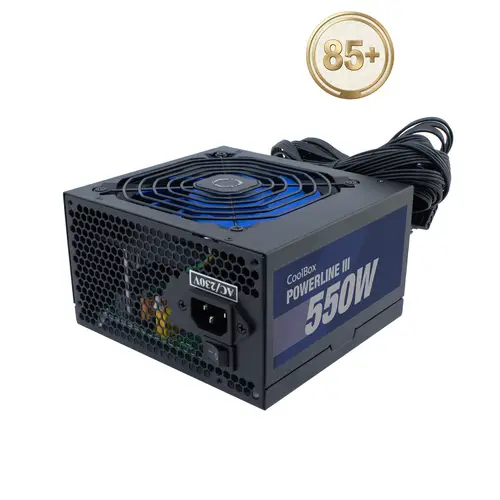 FUENTE DE ALIMENTACION ATX POWERLINE III 550W 85%EFI - Imagen 1