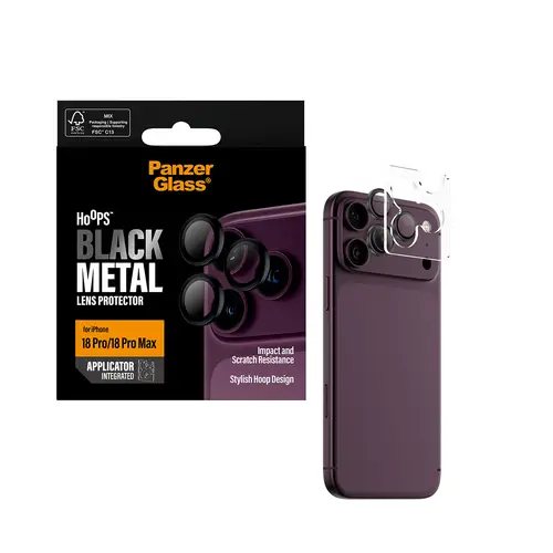 Hoops® Camera Lens Protector Black iPhone 18 Pro | 18 Pro Max Protector de pantalla 1 pieza(s) - Imagen 5