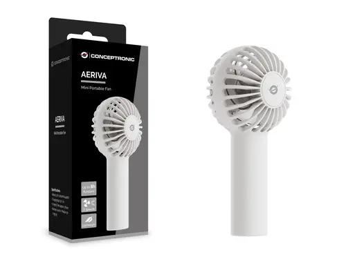 AERIVA01W ventilador y nebulizador personal de mano Blanco Ventilador de mano - Imagen 3