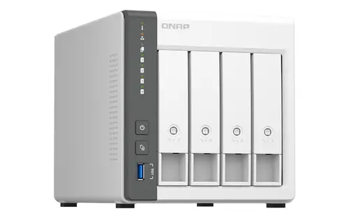 TS-433 NAS Torre ARM Cortex-A55 4 GB 0 TB QNAP QTS Blanco - Imagen 4