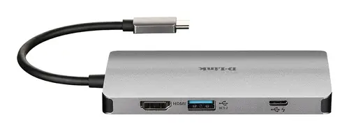DUB-M810 base para portátil y replicador de puertos Alámbrico USB 3.2 Gen 1 (3.1 Gen 1) Type-C Aluminio - Imagen 4