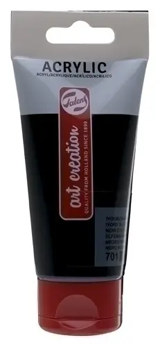 PINTURA ACRIL.TALENS 75 ml NEGRO MARFIL - Pack de 3 unidades