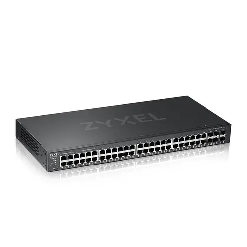 GS2220-50-EU0101F switch Gestionado L2 Gigabit Ethernet (10/100/1000) Negro - Imagen 1