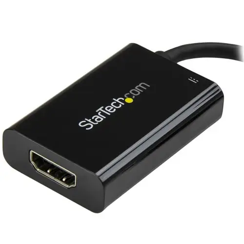 Adaptador USB-C a HDMI 4K con Entrega de Alimentación por USB - 60 Watts - Negro - Imagen 2