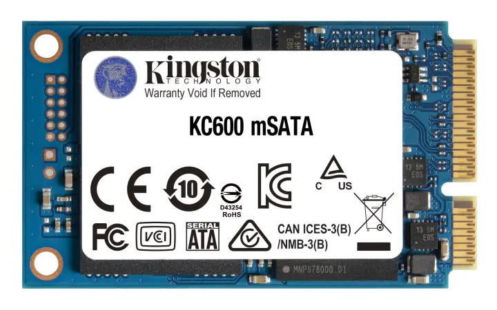 Disco SSD KC600 SATA3 mSATA de 256 G