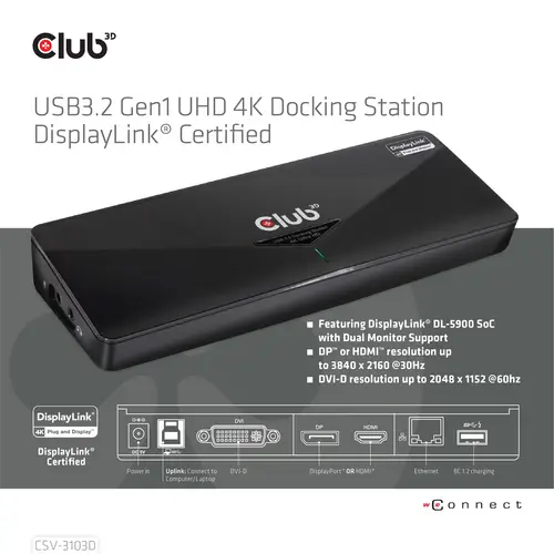 SenseVision USB 3.0 4K UHD Docking Station - Imagen 11