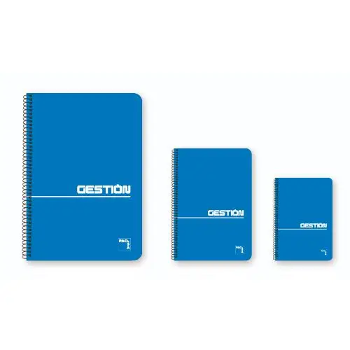 CUADERNO ESPIRAL SERIE GESTION TAPA BLANDA 60 GRS. FOLIO (215X310MM.) 80 HOJAS LISO PACSA 16381