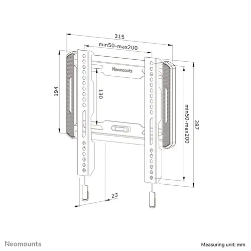 WL30-550BL12 Soporte de pared para TV 24-65" - ultra plano - fácil montaje - Imagen 15