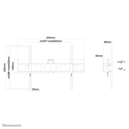 LFD-W2640MP Soporte de pared para TV 37-75" - inclinable - Imagen 9