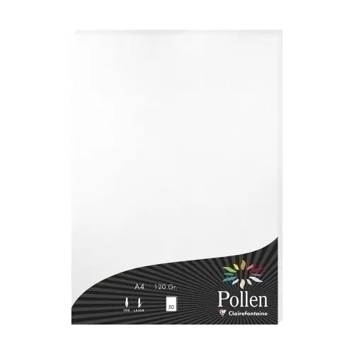 PAPEL CLAIREFONTAINE POLLEN A4 50h BLANC