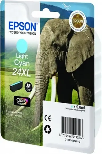Elephant Cartucho 24XL cian claro (etiqueta RF) - Imagen 1