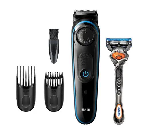 BT3240 depiladora para la barba Batería 39 2 cm Mojado y seco Negro, Azul - Imagen 1