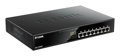 DGS-1008MP switch No administrado Gigabit Ethernet (10/100/1000) Energía sobre Ethernet (PoE) 1U Negro - Imagen 3