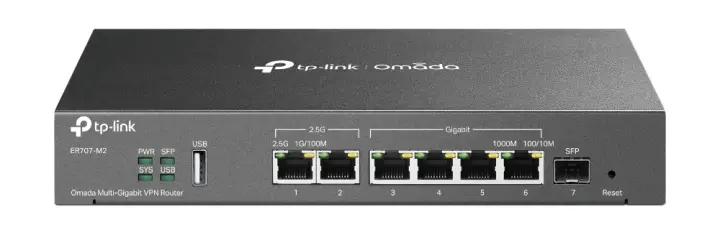 Omada ER707-M2 router 2.5 Gigabit Ethernet, Ethernet rápido, Gig..