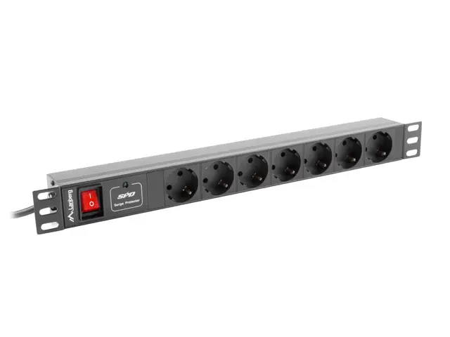 PDU-07F-0200-BK unidad de distribución de energía (PDU) 7 salid..