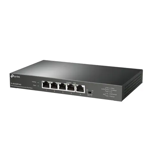 TL-SG105PP-M2 switch No administrado Gigabit Ethernet (10/100/1000) Energía sobre Ethernet (PoE) Negro - Imagen 2