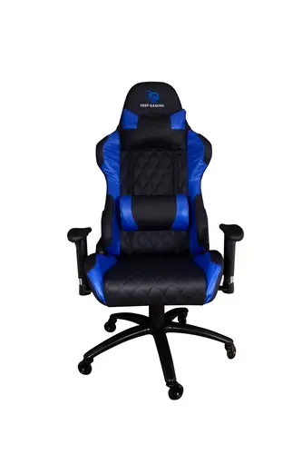 Deep Command II Silla para videojuegos de PC Asiento acolchado Negro, Azul - Imagen 1