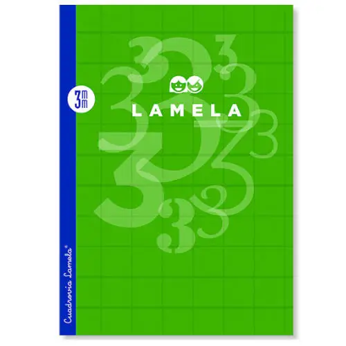 LIBRETA LAMELA FORMATO A4 RAYADO 2,5 MM - 50 HOJAS POLIPROPILENO 90 GRS. LAMELA 06A4P02