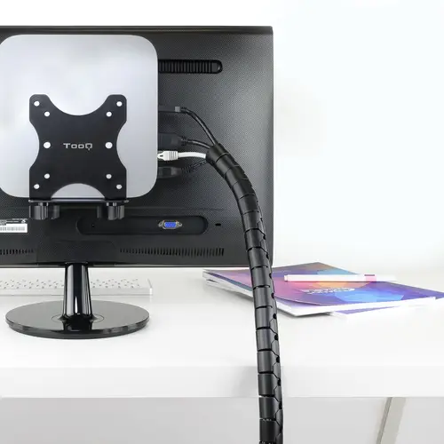 Organizador de cables flexible 25 mm 1.0m, negro - Imagen 5